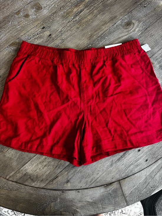Maurices Pants - Maurices Red Linen Blend Shorts XL Mid Rise 4” Inseam NWT